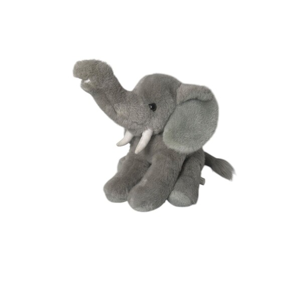 1992 MJC International Med Grey Soft Elephant Stuffed Animal Vintage Plush Toy - Picture 1 of 16